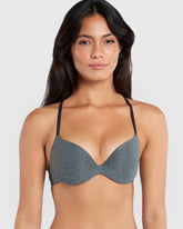 La Senza Body Kiss Plunge Bra GREY / 34B